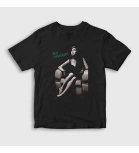 Presmono Unisex Çocuk Siyah Back To Black Amy Winehouse T-Shirt 151789tt