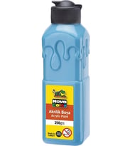 Turkuaz Akrilik Boya 250 gr 1 Adet Su Bazlı Akrilik Boyası Hobi Sanatsal Boy Tuval Ahşap Metal