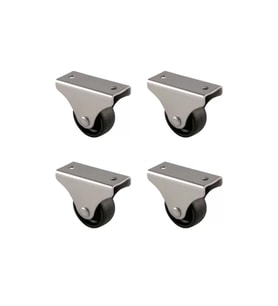 Furç Sabit Teker - 32MM - Siyah HKS228 - 4 Adet