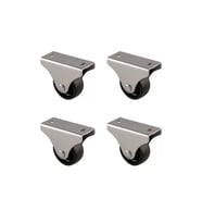 Furç Sabit Teker - 32MM - Siyah HKS228 - 4 Adet