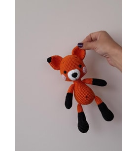 Kurnaz Tilki Amigurumi Organik Oyuncak