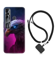 Tecno Spark 6 6 Go 8C 8 Pro 7 7 Pro Kılıf Boyun Askılı Silikon Kartal 1622