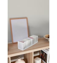 10 Bölmeli Beyaz Katlanır Çamaşır Düzenleyici Organizer