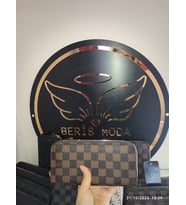 Kadın Genç Vızör Monogram Desenli Modern Cüzdan