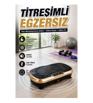 Titreşimli Egzersiz Platformu Kas Aktivasyon Destekli Spor Aleti