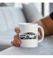 Araba Model Bardak - Araba Desenli Bardak