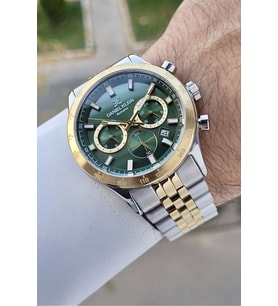 Daniel Klein DKISTE1442 Kadranı Yeşil Kordonu Gold Gümüş Renk Göstergeli Erkek Kol Saati