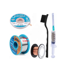 Mechanic Lehim Noclean Sn63/pb37 40g 0,3mm Lehim Toplama Cp-2515 Emme Teli 2,5mm 5li Set