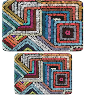 2'li Takım Banyo Paspası, Kaymaz Taban, Makinede Yıkanabilir (40x60_50x80)