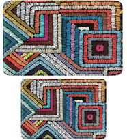 2'li Takım Banyo Paspası, Kaymaz Taban, Makinede Yıkanabilir (40x60_50x80)