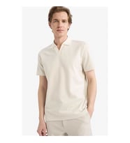 Defacto Regular Fıt Bej Erkek Polo Yaka T-shirt F9861AX/BG776