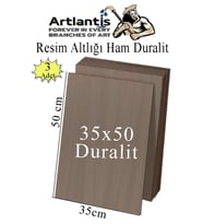 Resim Altlığı Duralit 35x50 cm 3 Adet Ham Mdf Çok Amaçlı Kullanım 3 mm Kalınlığında Durolit (Naturel)