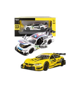 BMW M4 DTM Metal Model Araba Sarı Sesli Işıklı Açılır Kapılı 1:24