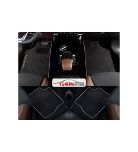 Mercedes E Serisi Cabrio C207 2009-2017  Siyah Halı Gri Kenar Halı Paspas