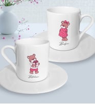 BK Gift Kişiye Özel Sevgililer Temalı 2’li Türk Kahvesi Fincanı, Sevgililer Günü Hediyesi, Sevgiliye Hediye, Ev Hediyesi-9