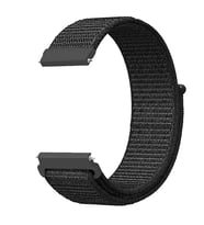 Samsung Galaxy Watch 42mm (20mm) Uyumlu Kordon Hasır Örgü Cırt Cırtlı Terletmeyen Zore KRD-03 Kumaş Kayış