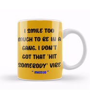 Smile Emoji Quotes Funny happy face love Sarcastic Gift Kupa Bardak Porselen