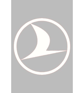Türk Hava Yolları Sticker Beyaz 8*8 Cm