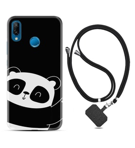 Huawei P20 Lite Mate 10 20 Lite Pro P40 Lite KılıfBoyun Askılı Silikon Bay Bay Panda 1784