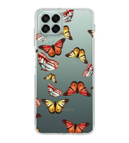 PrintiFy Samsung Galaxy M33 ile Uyumlu 1mm Slim Fit Water Color 2 Baskılı Şeffaf  Kılıf