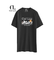 Nevermind Unisex Ciel Lune Oversize Tshirt (Siyah)