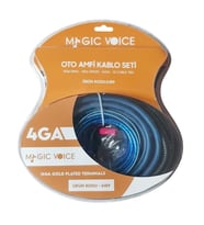 Magicvoice MV-6189 4GA Profesyonel 120A Sigortalı Oto Amfi Güç Bağlantı Montaj Kablo Seti