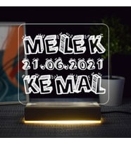 Yıldönümüne Özel Tarihli 3d Led Lamba