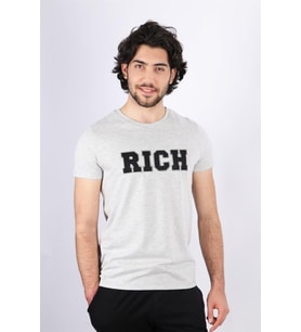 Erkek Nakış Baskılı T-shirt