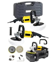 Bakır Sargı Yüksek Motor Gücü Devir Ayarlı Polisaj Zımpara Cila Pasta Cila Makinesi 180mm Çantalı