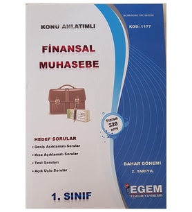 Egem Eğitim Yayınları Açık Öğr. Aöf Finansal Muhasebe Konu Anlatımlı Soru Bankası (Çok Renkli)