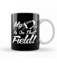 Cute My Heart Is On That Field Football Spectator Kupa Bardak Porselen