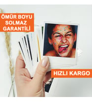 Kişiye Özel Polaroid Fotoğraf Baskısı, 30 Adet Pola Kart Özel Tasarım Hediye, Kişiselleştirilebilir Retro Polo Card Çıkart Bastır