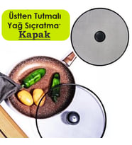 29 Cm Yağ Sıçratmaz Tel Kapak  Üstten Tutmalı Metal Kızartma Kapağı Tava Üstü Sıçrama Önleyici Kapak