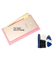 Tkgz Samsung Galaxy J4 Plus KASA Arka Pil Batarya Kapağı (TAMİR SETİ) GOLD