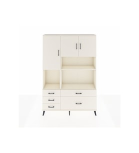 Arges Gardrop 8 Raflı 5 Çekmeceli 3 Kapaklı 132x30x195 Aytaşı-Aytaşı
