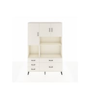 Arges Gardrop 8 Raflı 5 Çekmeceli 3 Kapaklı 132x30x195 Aytaşı-Aytaşı