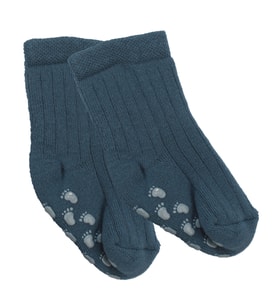 Unisex Mavi Kaydırmaz Taban Polar Çorap