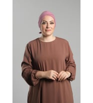 Gül Kurusu Pratik Hazır Geçmeli Fiyonklu Bone Sandy Çift Taraflı Çapraz 3007B_18