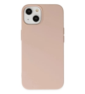 Durukar® iPhone 14 Plus Kılıf Nano içi Kadife Silikon - Pudra