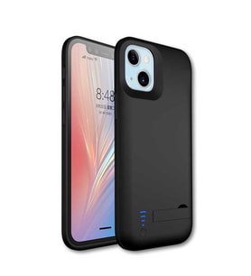 Uyumlu Model Apple iPhone 13 Kılıf Ek Bataryalı Şarjlı Kılıf (Siyah)