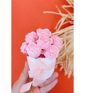 EL YAPIMI KOKULU MUM BUKETİ (Pembe)