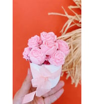 EL YAPIMI KOKULU MUM BUKETİ (Pembe)