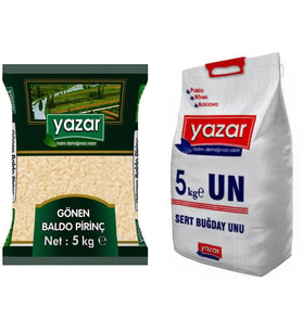 Yazar Gönen Baldo Pirinç 5 Kg. + Un 5 Kg.
