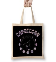 Zodiac Sign Capricorn Bez Çanta Uzun Saplı