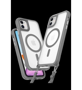 iPhone 12 Kılıf Enka Magsafe Silikon Kılıf - Titan Gri