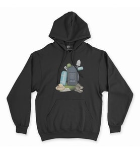 Kamp Malzemeleri Siyah Kapşonlu Sweatshirt Hoddie