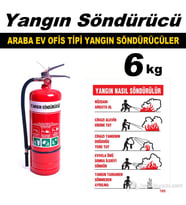 Yangın Söndürme Cihazı Ev Ve Ofis Tipi 6 Kg 40097