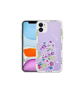 Apple iPhone 11 Uyumlu Kılıf Kamera Korumalı Desenli Sert Zore Hess Kapak (Model 8)