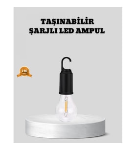 Mey İthalat® Type-C Şarjlı LED Kamp Lambası – Uzun Ömürlü Pil ve Yüksek Parlaklık
