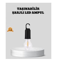 Mey İthalat® Type-C Şarjlı LED Kamp Lambası – Uzun Ömürlü Pil ve Yüksek Parlaklık